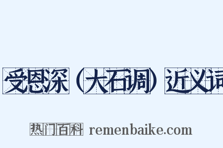 受恩深（大石调）近义词是什么意思的图片